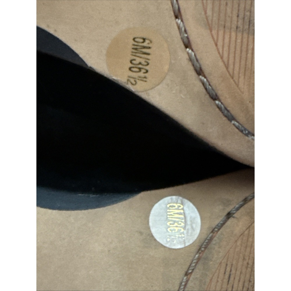 Vince Camuto Boots Womens 6M Pevista Ankle Bootie Black Leather Cut-Out Block - Picture 10 of 12